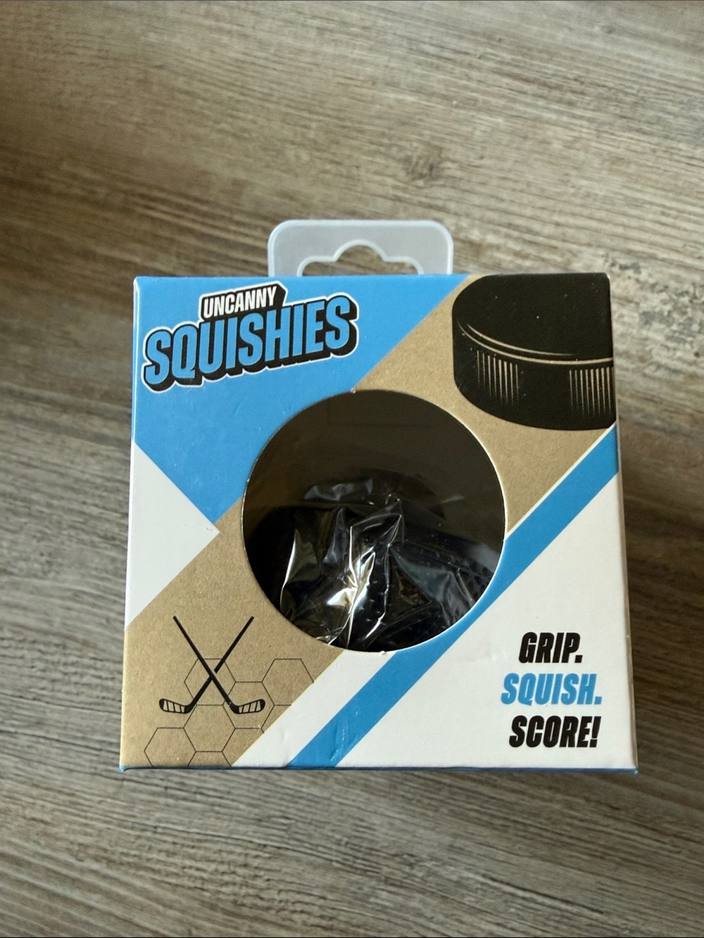 Black Hockey Puck Squishy